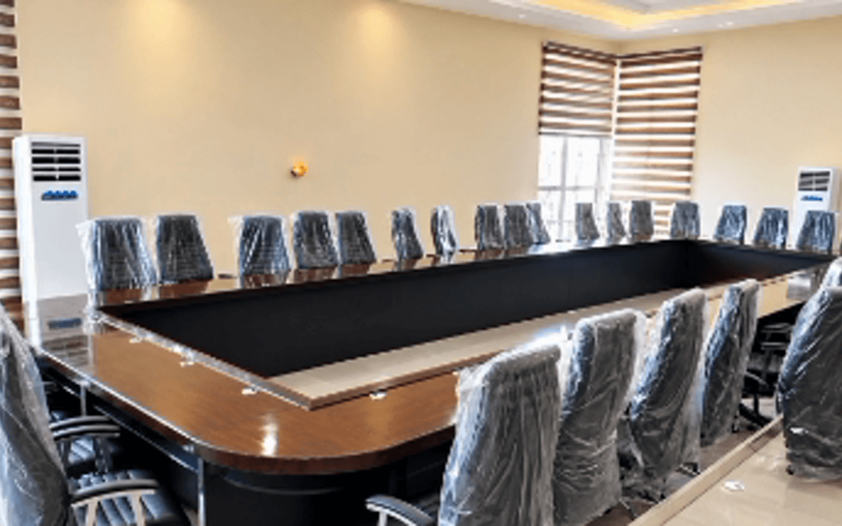 Furnished senate chamber